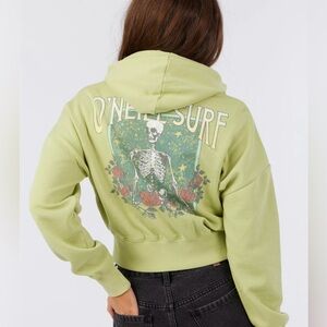 O’NEILL DARCIE ZIP SURFER FLEECE HOODY JACKET size LARGE